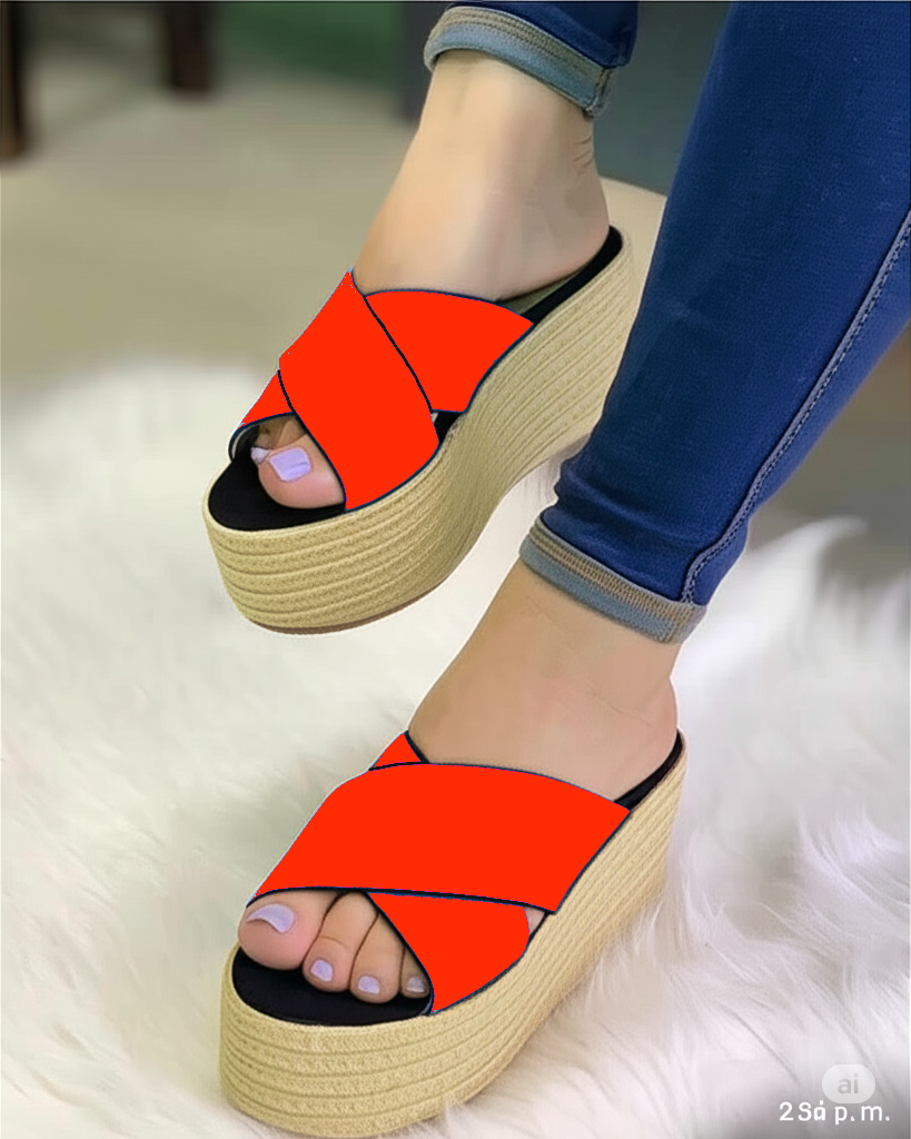 Sandalias Plataforma Esparto Cruzadas | Comodidad y Estilo