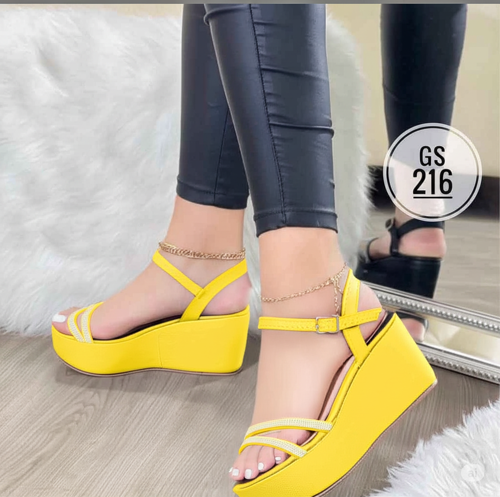 Plataformas "Starlight" con Brillos y Tobillera