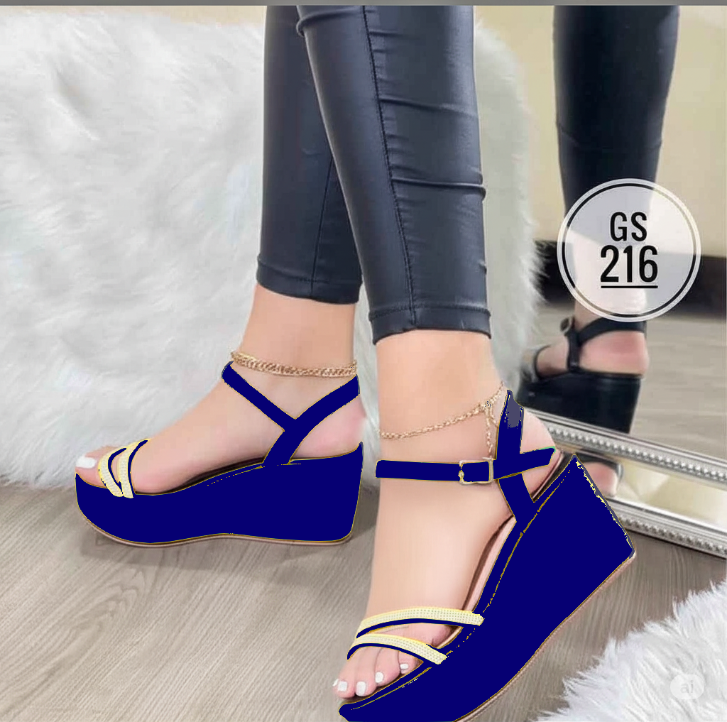 Plataformas "Starlight" con Brillos y Tobillera