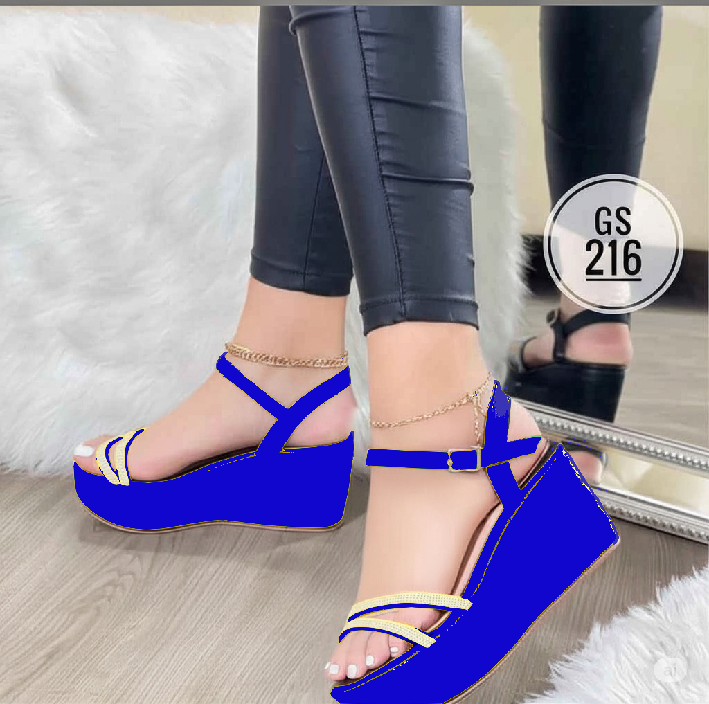 Plataformas "Starlight" con Brillos y Tobillera