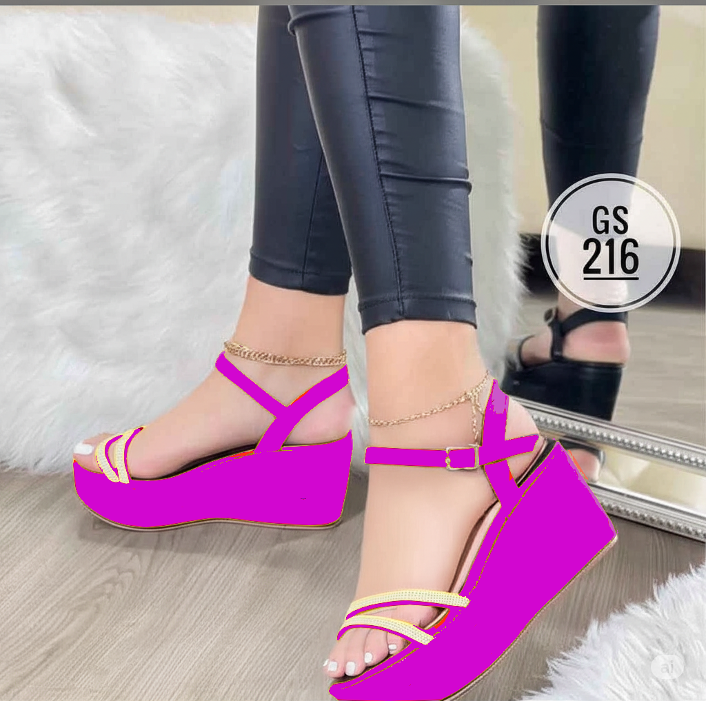 Plataformas "Starlight" con Brillos y Tobillera