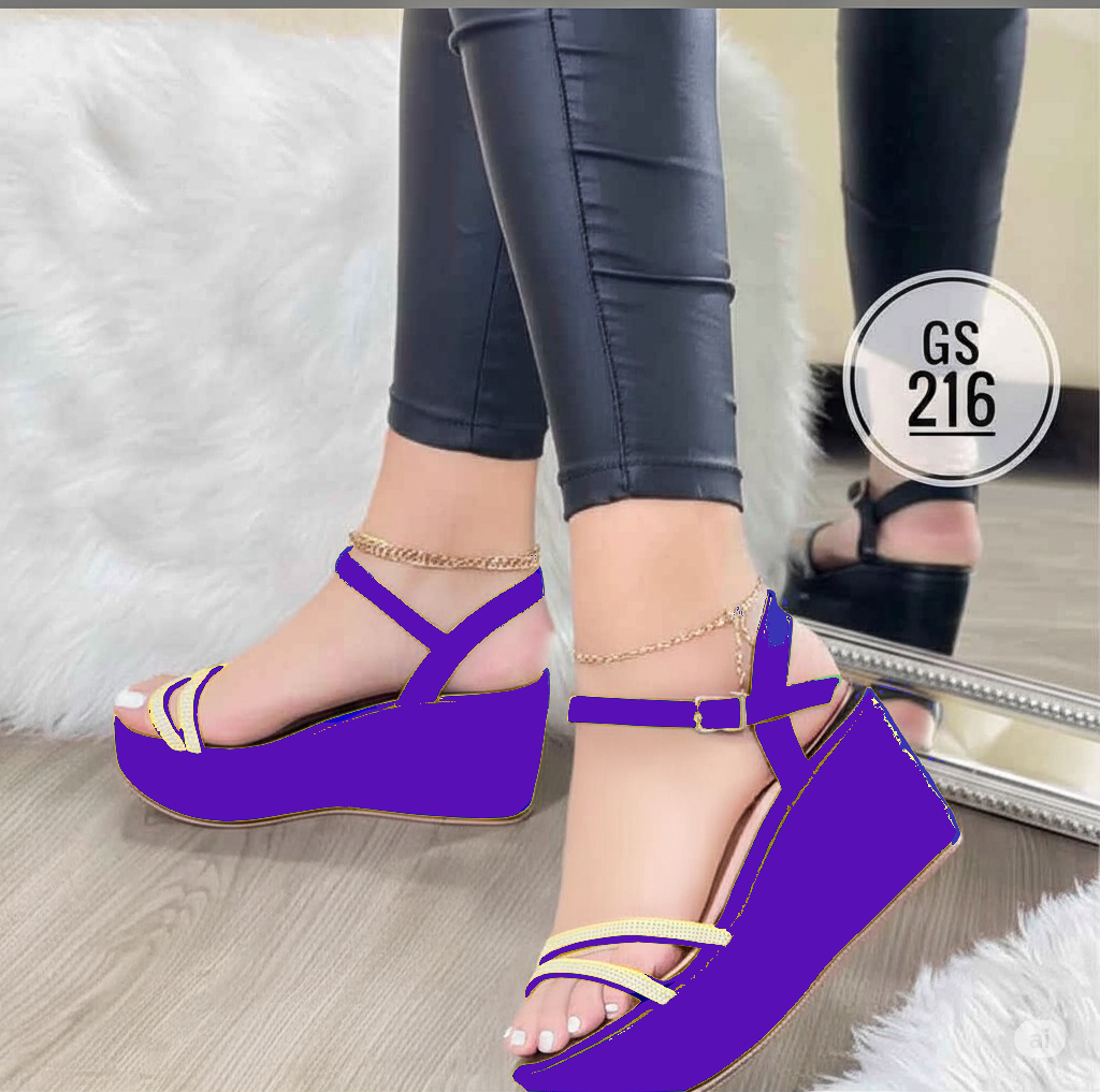 Plataformas "Starlight" con Brillos y Tobillera