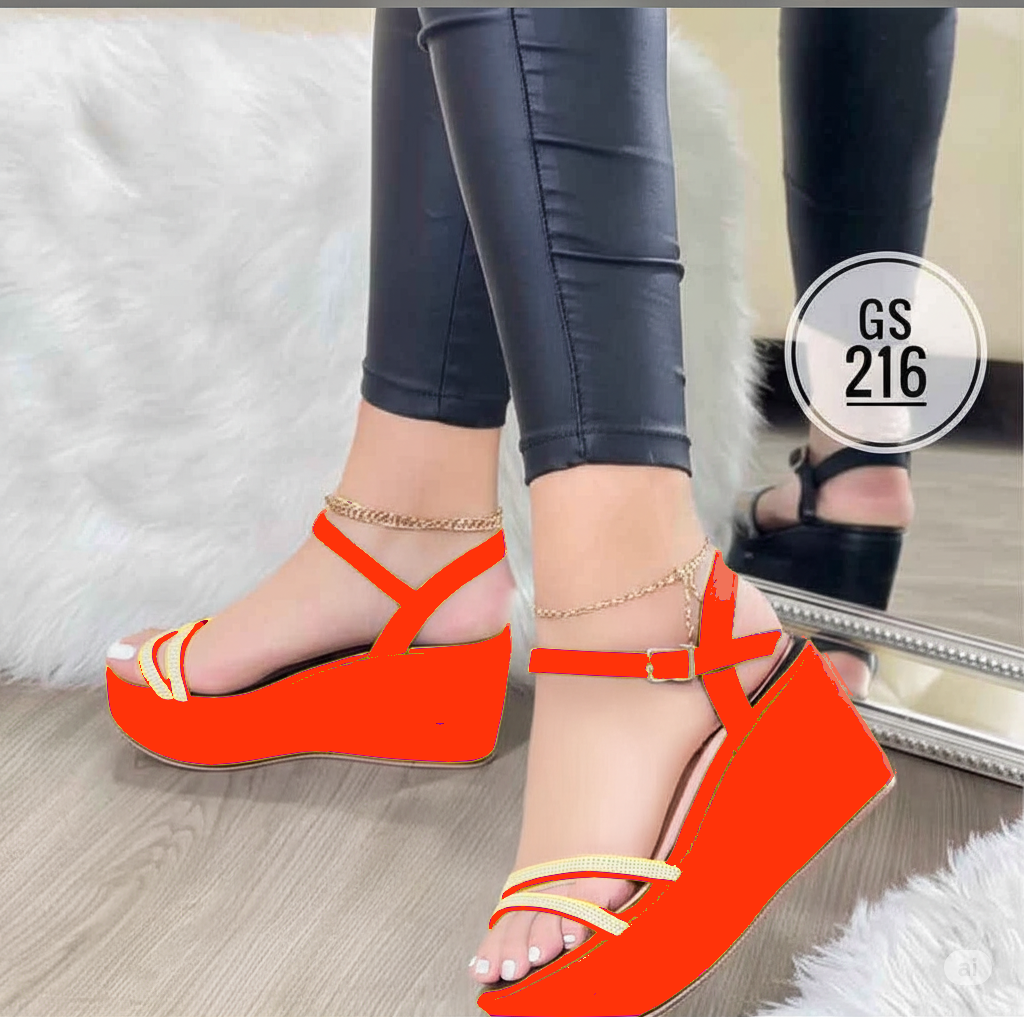 Plataformas "Starlight" con Brillos y Tobillera