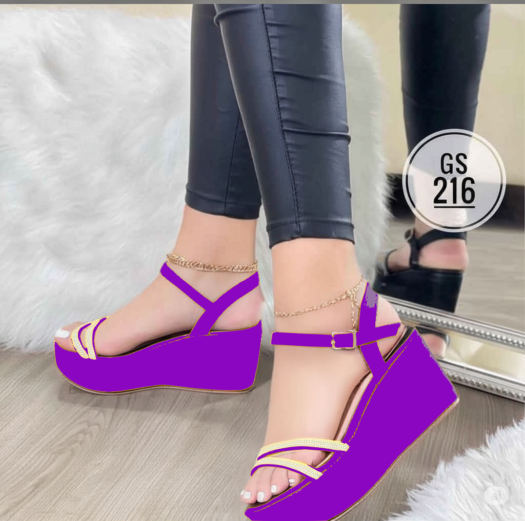 Plataformas "Starlight" con Brillos y Tobillera