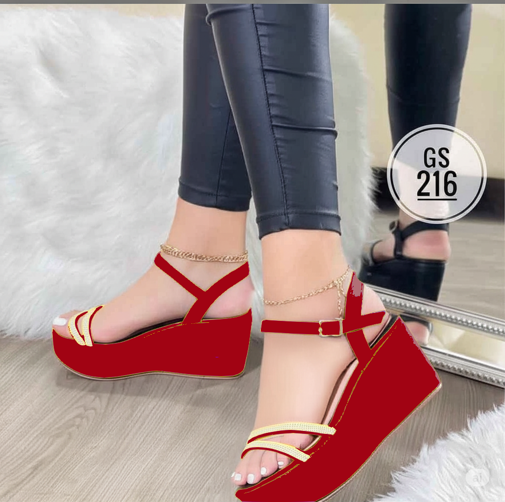 Plataformas "Starlight" con Brillos y Tobillera