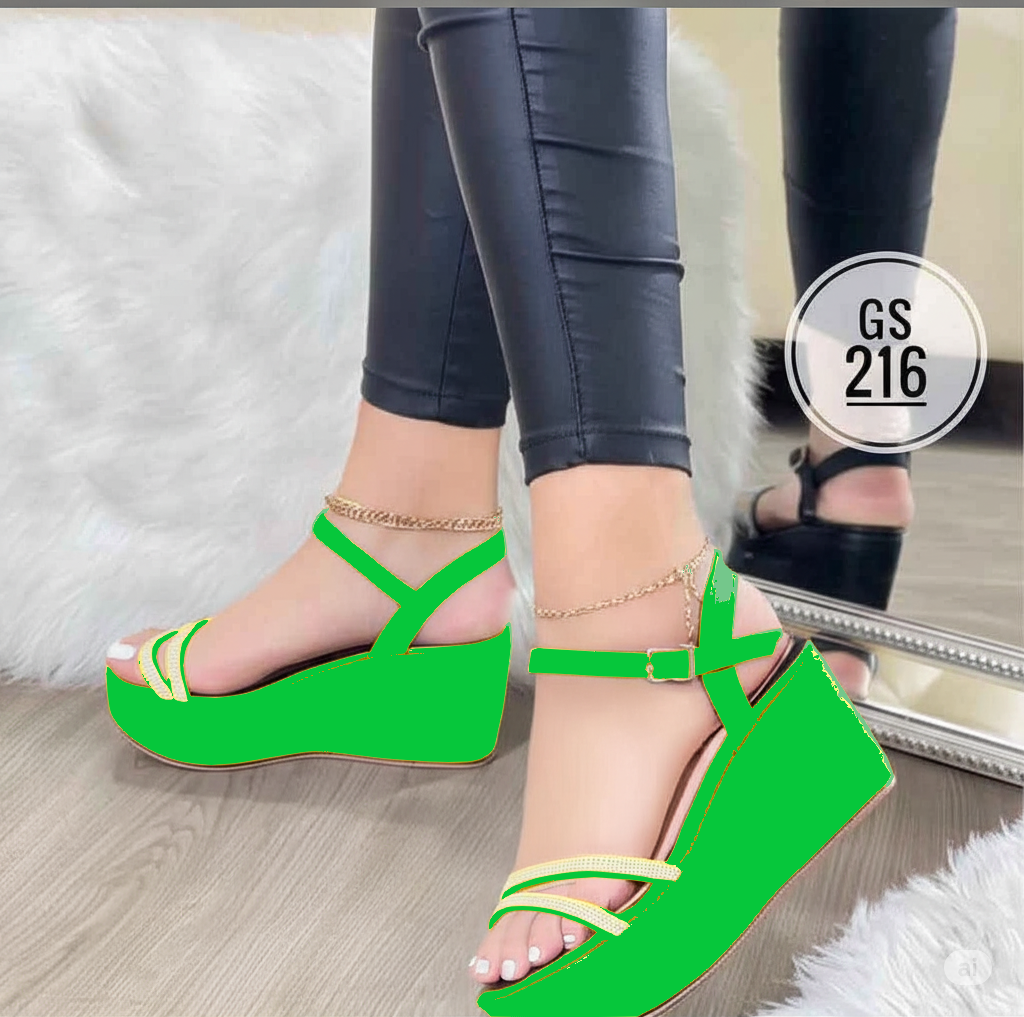 Plataformas "Starlight" con Brillos y Tobillera