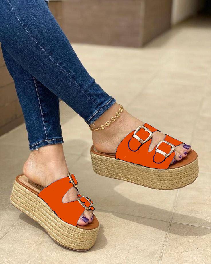Plataformas "Buckle Bliss" de Jean Marino con Suela de Yute