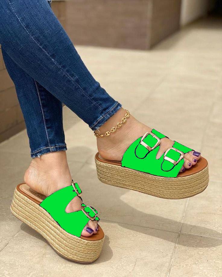 Plataformas "Buckle Bliss" de Jean Marino con Suela de Yute