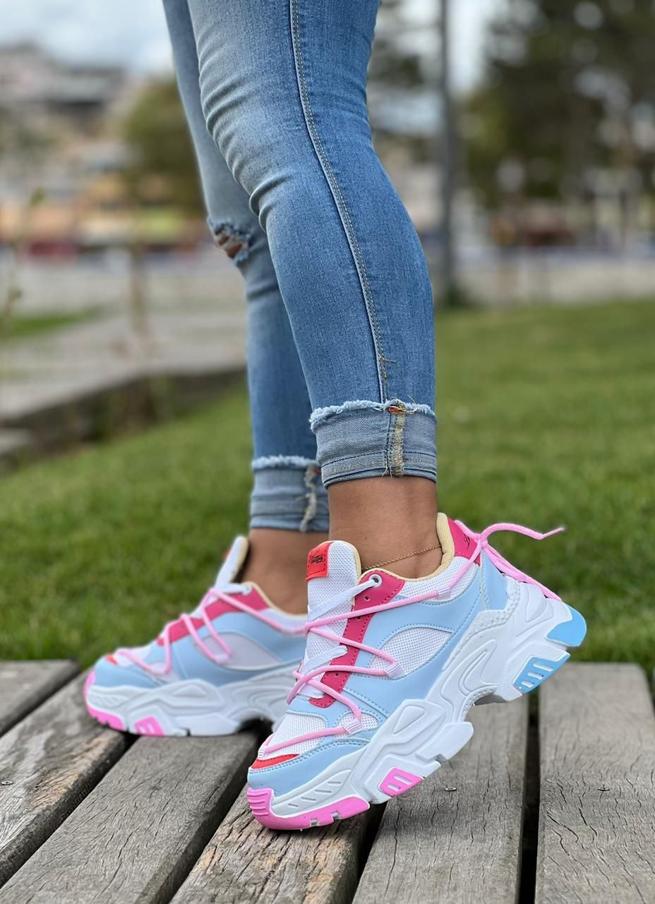 Zapatos "Candy Crush" Multicolor con Estilo Chunky
