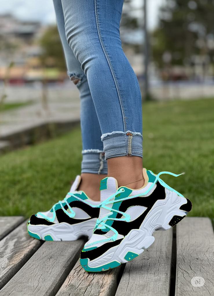 Zapatos "Candy Crush" Multicolor con Estilo Chunky