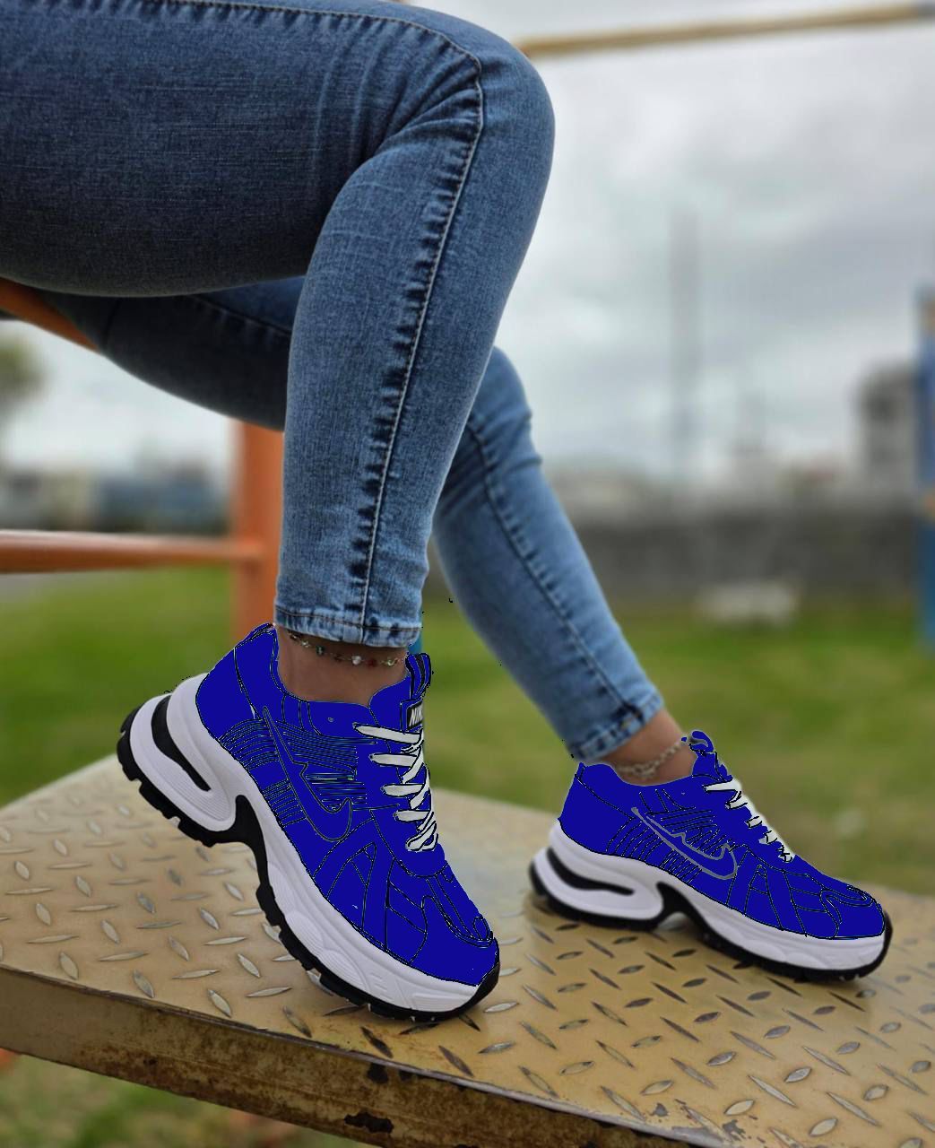 Zapatos Deportivos "Urban Glide" con Detalle Negro