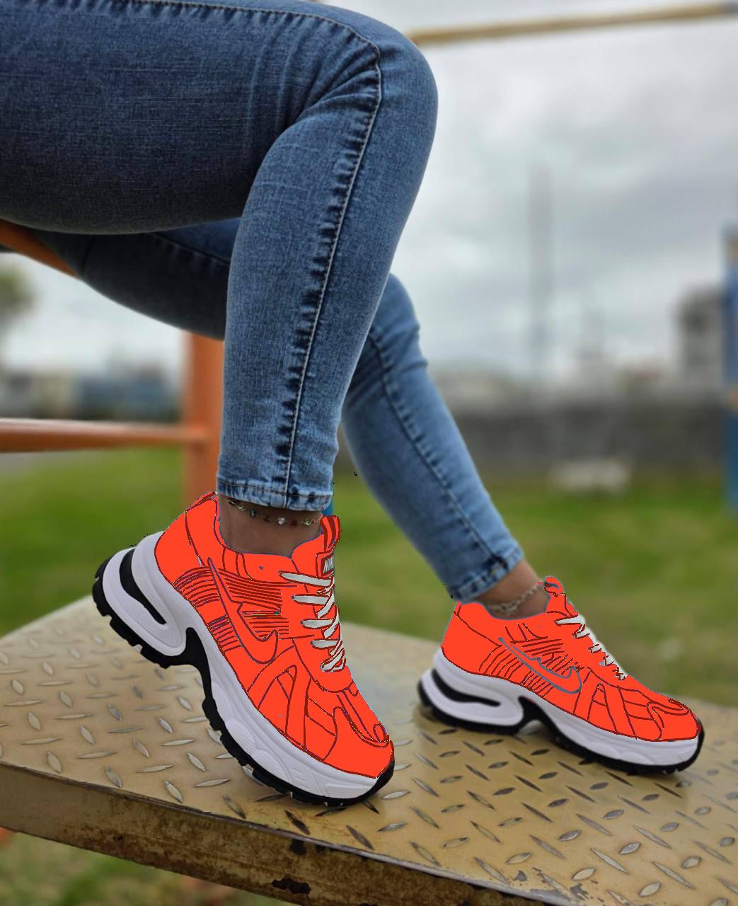 Zapatos Deportivos "Urban Glide" con Detalle Negro