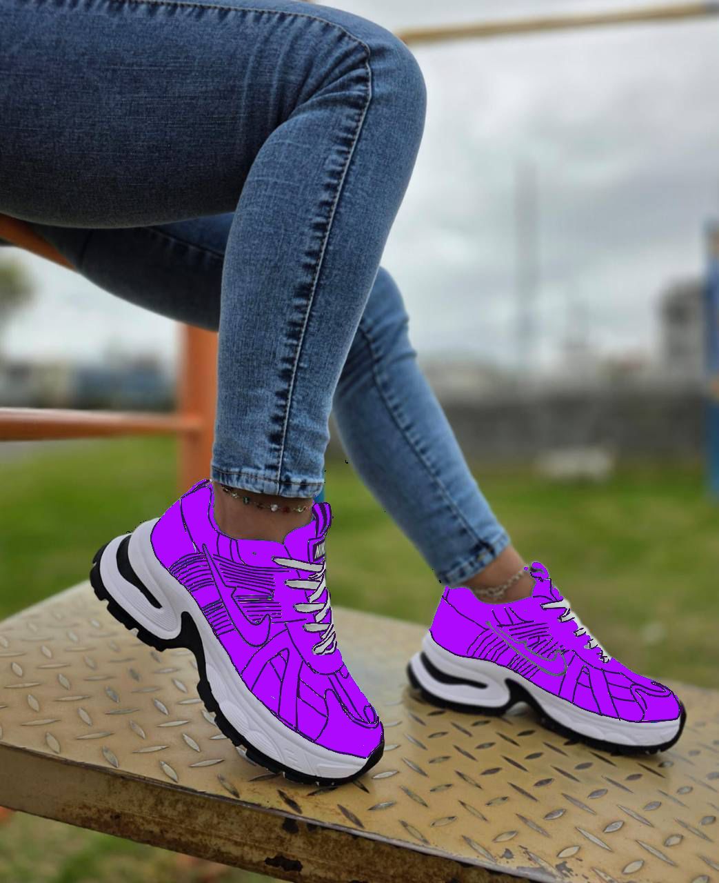Zapatos Deportivos "Urban Glide" con Detalle Negro