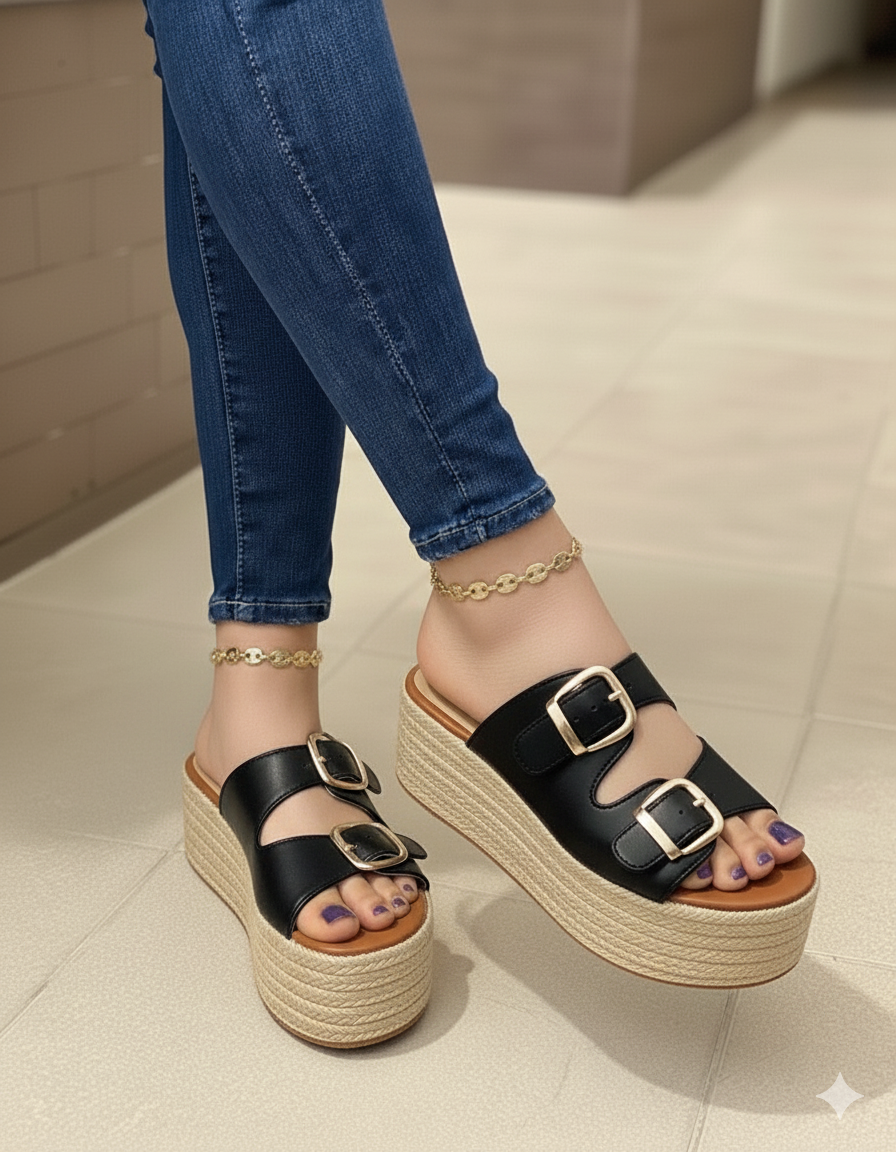 Sandalias Buckle Bliss